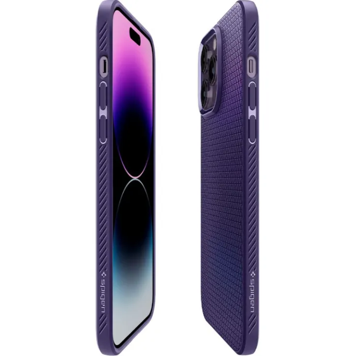 Spigen Iphone 14 Pro|Apple-Etui Liquid Air iPhone 14 Pro Deep Purple Case