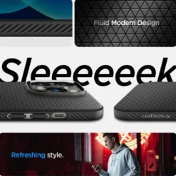 Spigen Iphone 14 Pro Max|Apple-Etui Liquid Air iPhone 14 Pro Max Matte Black