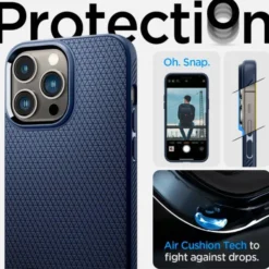 Spigen Iphone 14 Pro|Apple-Etui Liquid Air iPhone 14 Pro Navy Blue