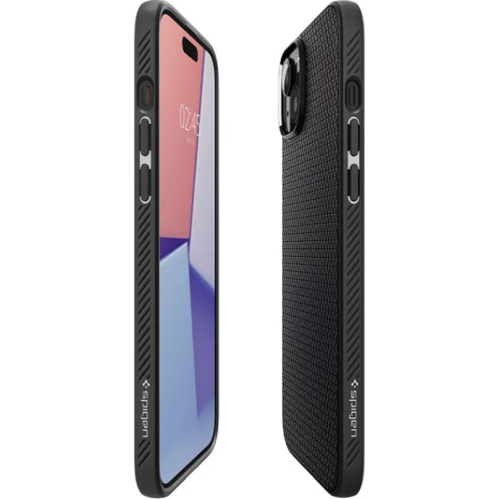 Spigen Iphone 15 Plus|Apple-Etui Liquid Air iPhone 15 Plus Matte Black Case
