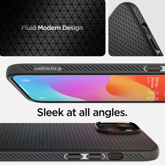 Spigen Iphone 15 Plus|Apple-Etui Liquid Air iPhone 15 Plus Matte Black Case