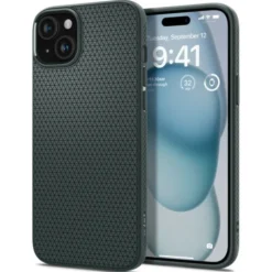 Spigen Iphone 15|Apple-Etui Liquid Air iPhone 15 Abyss Green Case