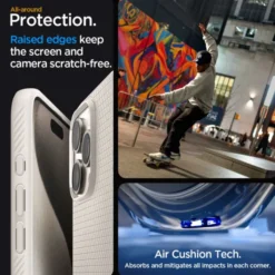 Spigen Iphone 15 Pro|Apple-Etui Liquid Air iPhone 15 Pro Natural Titanium