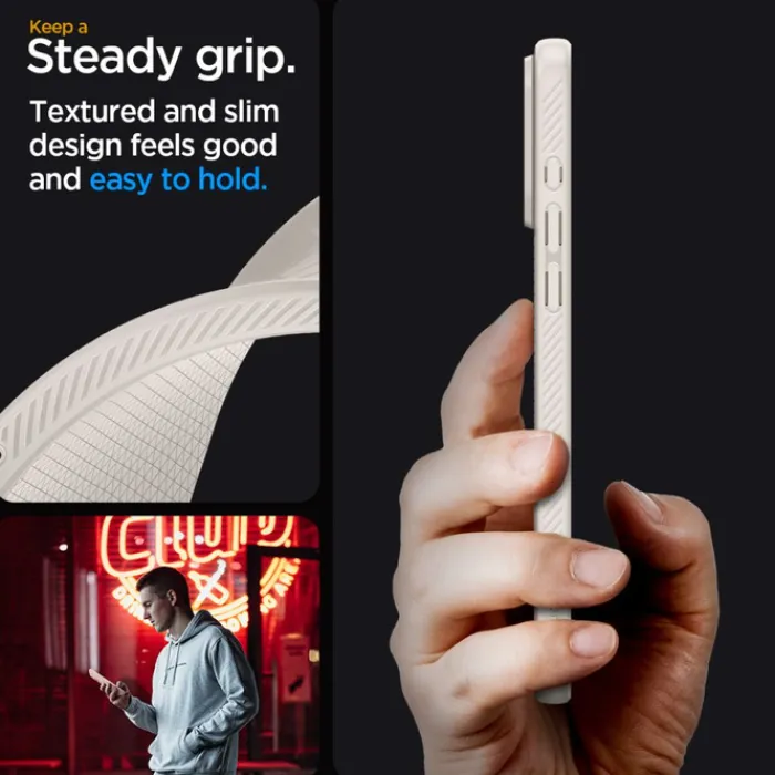 Spigen Iphone 15 Pro|Apple-Etui Liquid Air iPhone 15 Pro Natural Titanium