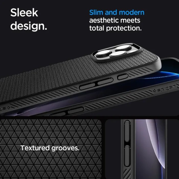 Spigen Iphone 16 Pro Max|Apple-ETUI LIQUID AIR IPHONE 16 PRO MAX MATTE BLACK
