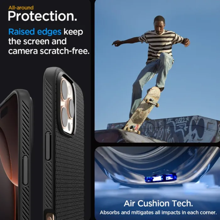 Spigen Iphone 16 Pro Max|Apple-ETUI LIQUID AIR IPHONE 16 PRO MAX MATTE BLACK