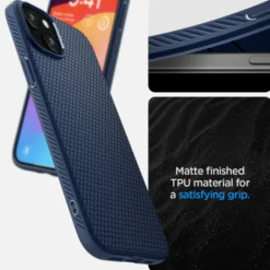 Spigen Iphone 15|Apple-Etui Liquid Air iPhone 15 Navy Blue Case