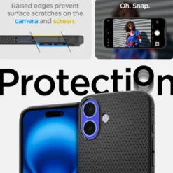 Spigen Iphone 16 Plus|Apple-Etui LIQUID AIR IPHONE 16 PLUS MATTE BLACK