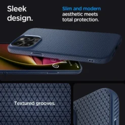 Spigen Iphone 15 Pro|Apple-Etui Liquid Air iPhone 15 Pro Navy Blue Case