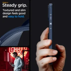 Spigen Iphone 15 Pro|Apple-Etui Liquid Air iPhone 15 Pro Navy Blue Case