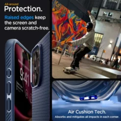 Spigen Iphone 15 Pro|Apple-Etui Liquid Air iPhone 15 Pro Navy Blue Case