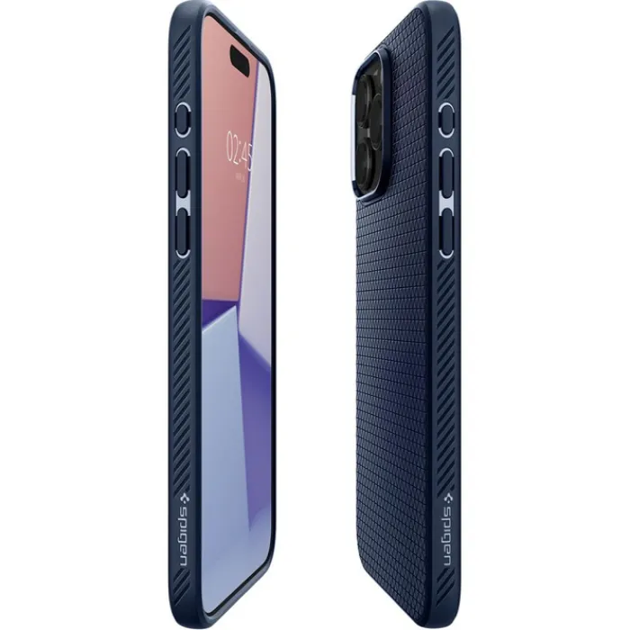 Spigen Iphone 15 Pro|Apple-Etui Liquid Air iPhone 15 Pro Navy Blue Case