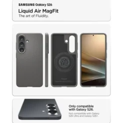 Spigen Samsung|Galaxy S26-ETUI LIQUID AIR MAG SAMSUNG GALAXY S26 MAGSAFE MARBLE GREY