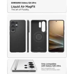 Spigen Samsung|Galaxy S26 Ultra-ETUI LIQUID AIR MAG SAMSUNG GALAXY S26 ULTRA MAGSAFE MATTE BLACK