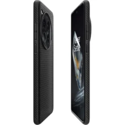 Spigen 12|Oneplus-Etui Liquid Air Oneplus 12 Matte Black Case