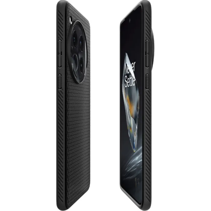 Spigen 12|Oneplus-Etui Liquid Air Oneplus 12 Matte Black Case