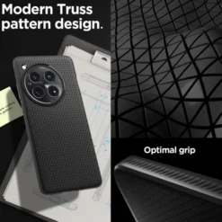 Spigen 12|Oneplus-Etui Liquid Air Oneplus 12 Matte Black Case