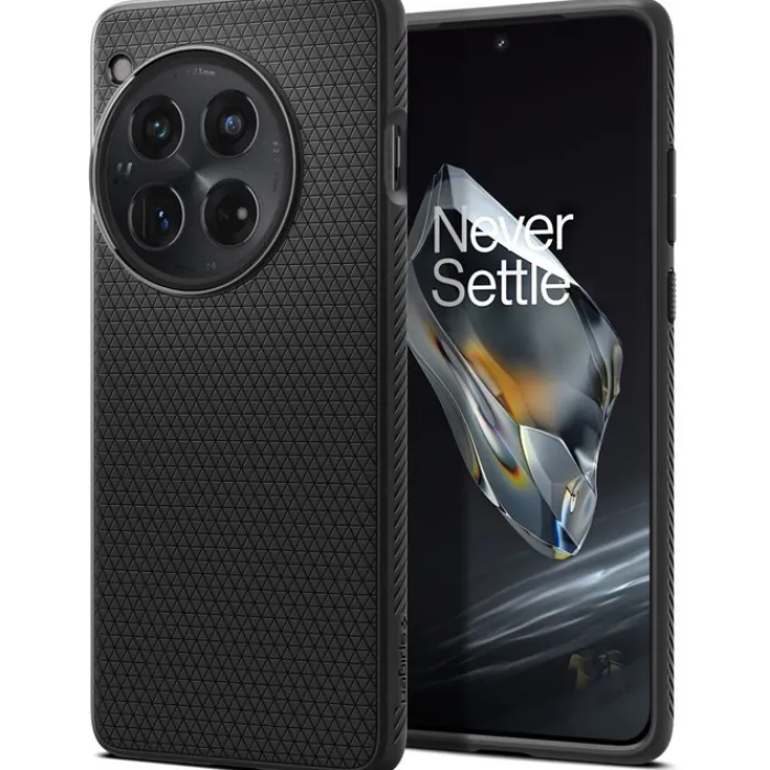 Spigen 12|Oneplus-Etui Liquid Air Oneplus 12 Matte Black Case