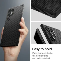 Spigen Samsung|Galaxy S24 Ultra-Etui Liquid Air Samsung Galaxy S24 Ultra Matte Black Case