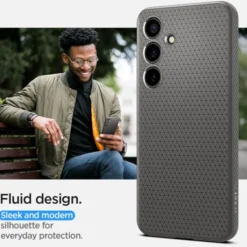 Spigen Samsung|Galaxy S24-Etui Liquid Air Samsung Galaxy S24 Granite Grey Case