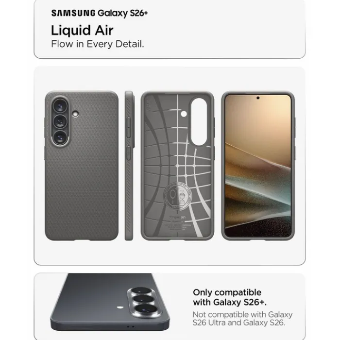 Spigen Samsung|Galaxy S26 Plus-ETUI LIQUID AIR SAMSUNG GALAXY S26+ PLUS MARBLE GREY