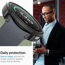 Spigen Galaxy Watch 6 44Mm|Samsung-Etui Liquid Air Samsung Galaxy Watch 6 (44 MM) Matte Black Case