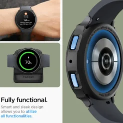 Spigen Galaxy Watch 6 44Mm|Samsung-Etui Liquid Air Samsung Galaxy Watch 6 (44 MM) Matte Black Case