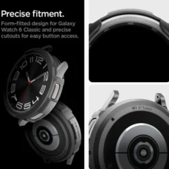 Spigen Galaxy Watch 6 Classic 47Mm|Samsung-Etui Liquid Air Samsung Galaxy Watch 6 Classic (47 MM) Matte Black Case