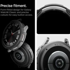 Spigen Galaxy Watch 6 Classic 43Mm|Samsung-Etui Liquid Air Samsung Galaxy Watch 6 Classic (43 MM) Matte Black Case
