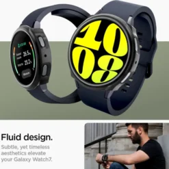 Spigen Samsung|Galaxy Watch 7 44Mm-ETUI LIQUID AIR SAMSUNG GALAXY WATCH 7 (44 MM) MATTE BLACK