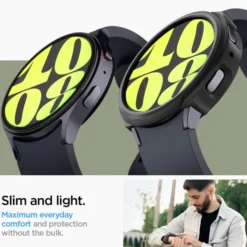 Spigen Samsung|Galaxy Watch 7 44Mm-ETUI LIQUID AIR SAMSUNG GALAXY WATCH 7 (44 MM) MATTE BLACK