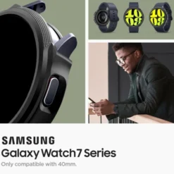 Spigen Galaxy Watch 7 40Mm|Samsung-ETUI LIQUID AIR SAMSUNG GALAXY WATCH 7 (40 MM) MATTE BLACK