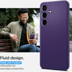 Spigen Samsung|Galaxy S24-Etui Liquid Air Samsung Galaxy S24 Deep Purple Case