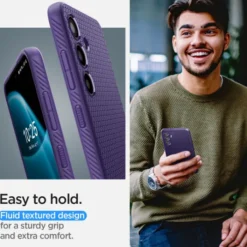 Spigen Samsung|Galaxy S24-Etui Liquid Air Samsung Galaxy S24 Deep Purple Case