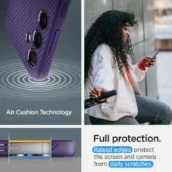 Spigen Samsung|Galaxy S24-Etui Liquid Air Samsung Galaxy S24 Deep Purple Case