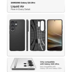 Spigen Samsung|Galaxy S26 Ultra-ETUI LIQUID AIR SAMSUNG GALAXY S26 ULTRA MATTE BLACK