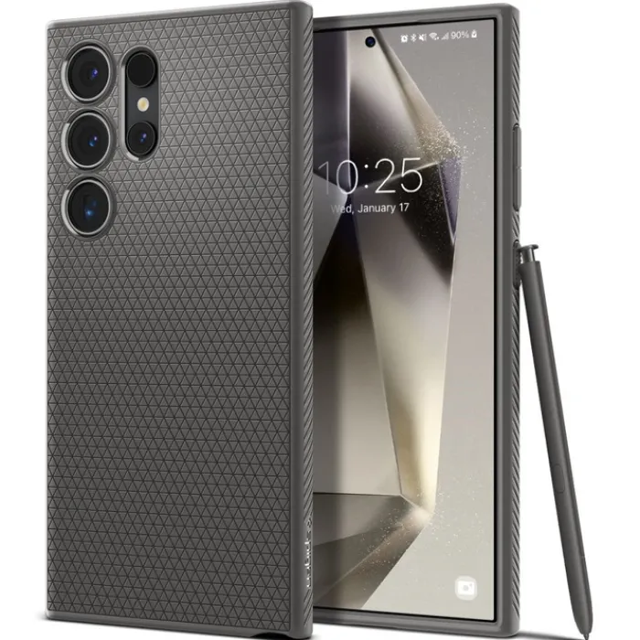 Spigen Samsung|Galaxy S24 Ultra-Etui Liquid Air Samsung Galaxy S24 Ultra Marble Grey Case