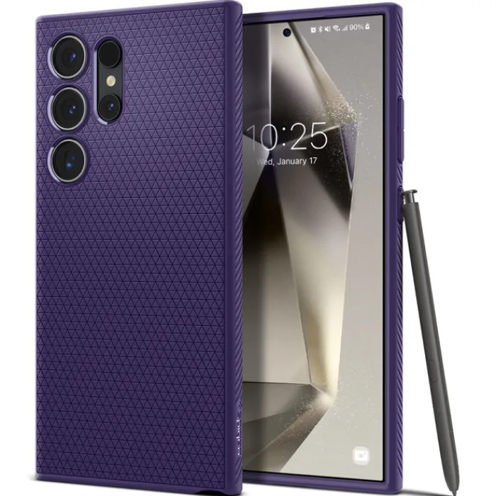 Spigen Samsung|Galaxy S24 Ultra-Etui Liquid Air Samsung Galaxy S24 Ultra Deep Purple Case