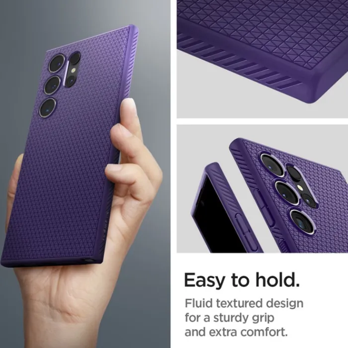 Spigen Samsung|Galaxy S24 Ultra-Etui Liquid Air Samsung Galaxy S24 Ultra Deep Purple Case