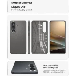 Spigen Samsung|Galaxy S26-ETUI LIQUID AIR SAMSUNG GALAXY S26 MARBLE GREY