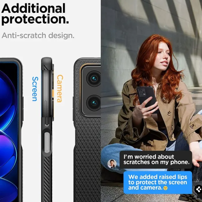 Spigen Xiaomi|Redmi Note 12 Pro 5G-Etui Liquid Air Xiaomi Redmi Note 12 Pro 5G / Poco X5 Pro 5G Matte Black