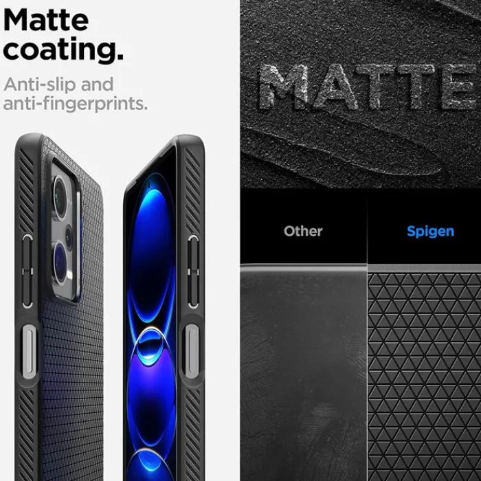 Spigen Xiaomi|Redmi Note 12 Pro 5G-Etui Liquid Air Xiaomi Redmi Note 12 Pro 5G / Poco X5 Pro 5G Matte Black