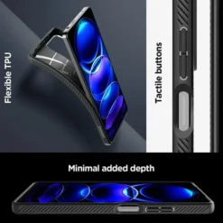 Spigen Xiaomi|Redmi Note 12 Pro 5G-Etui Liquid Air Xiaomi Redmi Note 12 Pro 5G / Poco X5 Pro 5G Matte Black