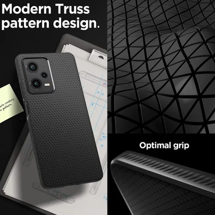 Spigen Xiaomi|Redmi Note 12 Pro 5G-Etui Liquid Air Xiaomi Redmi Note 12 Pro 5G / Poco X5 Pro 5G Matte Black
