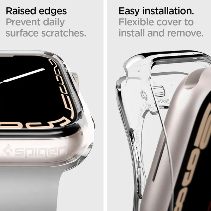 Spigen Apple Watch Se 2024 40Mm|Apple Watch 9 41Mm-Etui Liquid Crystal Apple Watch 6 7 8 9 SE 2022 40mm 41mm Przezroczyste