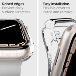 Spigen Apple Watch Se 44Mm|Apple Watch 9 45Mm-Etui Liquid Crystal Apple Watch 9 8 7 6 SE 2022 44mm 45 mm Przezroczyste