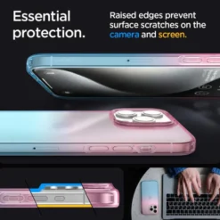 Spigen Iphone 15 Pro|Apple-Etui Liquid Crystal iPhone 15 Pro Gradation Pink Case