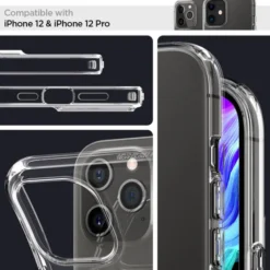 Spigen Iphone 12 Pro|Apple-Etui Liquid Crystal iPhone 12 12 Pro Crystal Clear Przeźroczyste Case