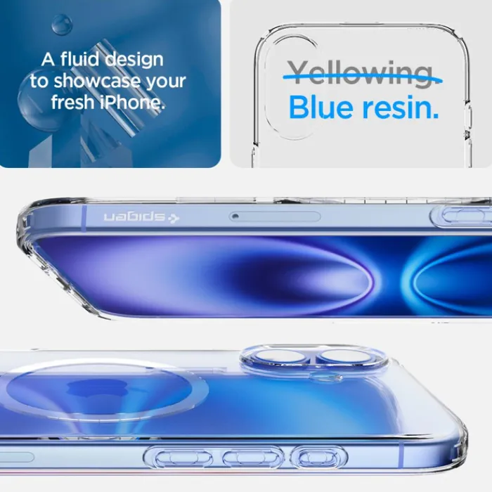 Spigen Iphone 16 Plus|Iphone 16 Plus-Etui LIQUID CRYSTAL MAG MAGSAFE IPHONE 16 PLUS CLEAR
