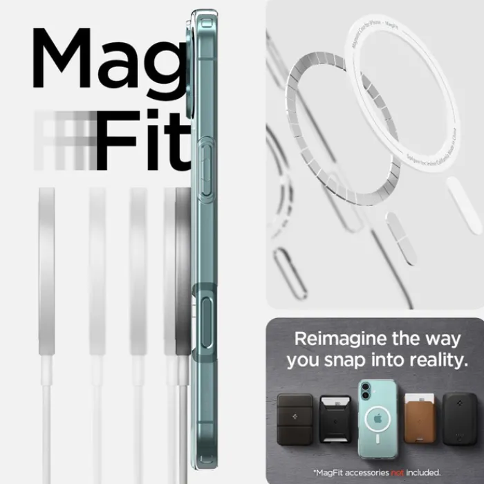 Spigen Iphone 16 Plus|Iphone 16 Plus-Etui LIQUID CRYSTAL MAG MAGSAFE IPHONE 16 PLUS CLEAR